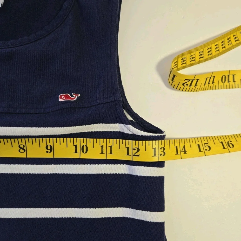 Vineyard Vines For Target Girls Nautical Navy Blue Tank Striped Dress Size M 7/8